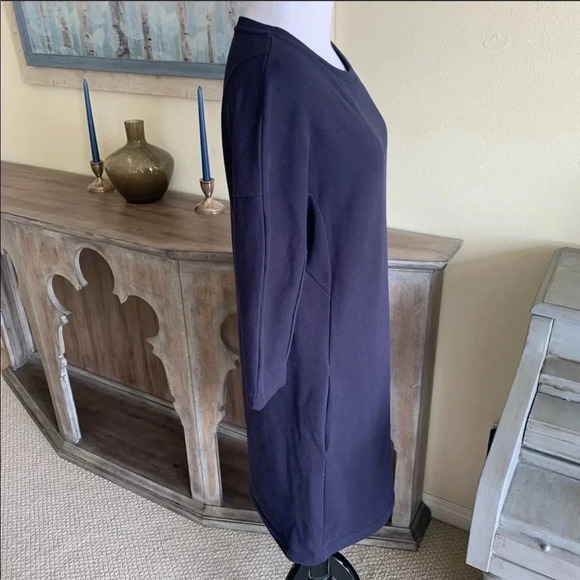 New Dries Van Noten Harine Cotton Sweatshirt Dress Blue NWT Designer Women’s XS - Picture 4 of 9